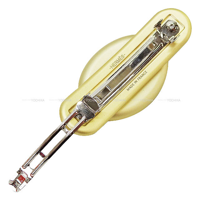 HERMES エルメス バレッタ トリ マイヨン PM ビスケット (ビスキュイ