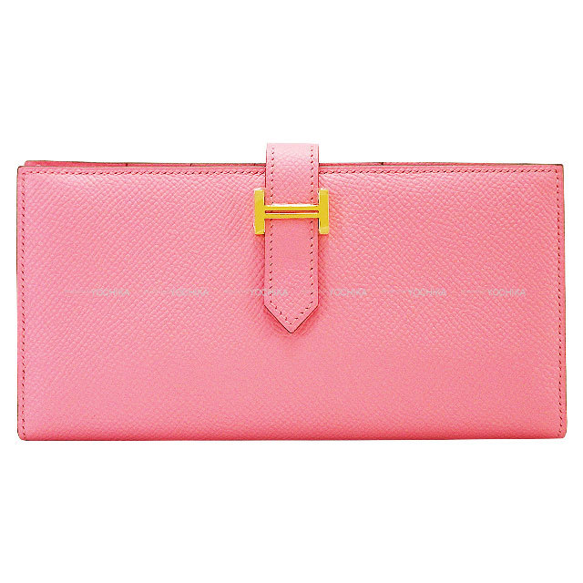 花*梨様 鮮やかピンク✨　エルメス　ベアンスフレ 長財布 H金具 シェーブル 本 楽天市場】HERMES エルメス ロングウォレット H金具 ベアン スフレ 2