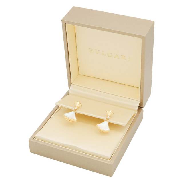 BVLGARI ブルガリ ピアス ディーヴァ ドリーム K18PG/マザーオブパール