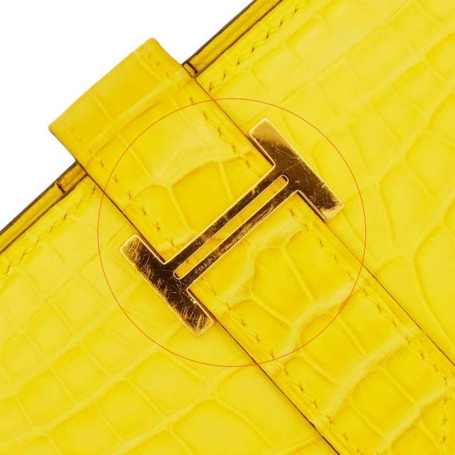 渋谷並木橋店】HERMES エルメス 長財布 ベアンスフレ ミモザ