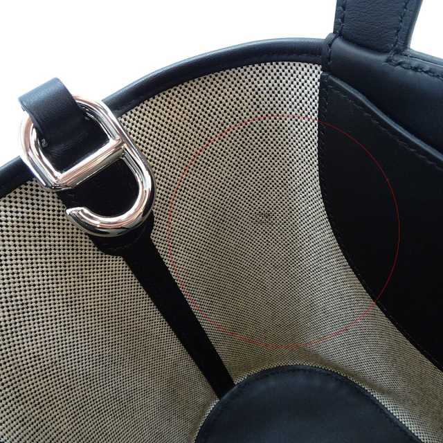 渋谷並木橋店】HERMES エルメス ハンドバッグ インザループ18 黒