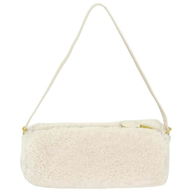 【ミュウミュウ 】ムートンショルダーバッグ Miu Miu ミュウミュウ ハンドバッグ ムートン #TU アイボリー シープ