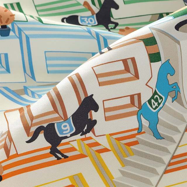 HERMES エルメス スカーフ カレ45 ガヴロッシュ エルメス ホースクラブ