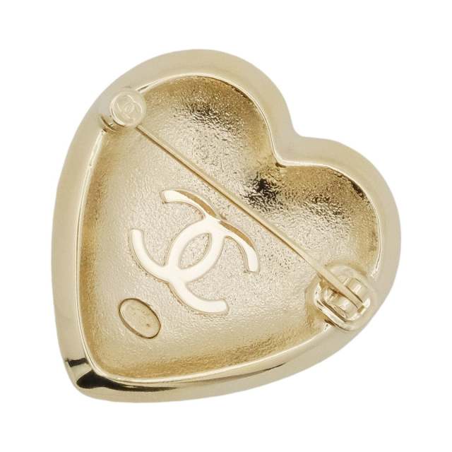 CHANEL シャネル ブローチ ハート ココマーク パール ラインストーン