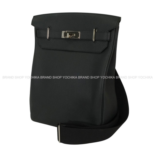 HERMES エルメス ショルダーバッグ  黒 【古着】【中古】【送料無料】 HERMES エルメス ショルダーバッグ アッカド GM 黒 (ブラック) トゴ