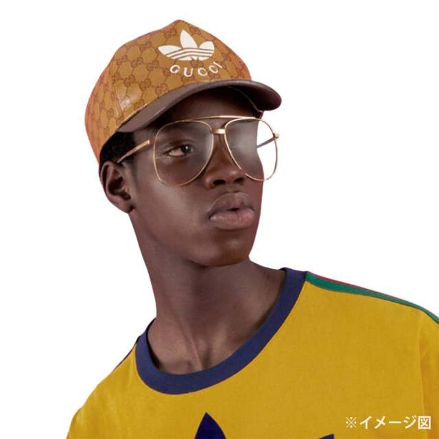 GUCCI グッチ キャップ adidasコラボ ベースボール ナイロン/コットン