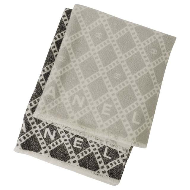 2024年秋冬限定 CHANEL シャネル マフラー 大判 リバーシブル