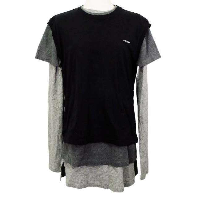 Miu Miu ミュウミュウ レイヤード Tシャツ ジャージー 3枚セット 黒