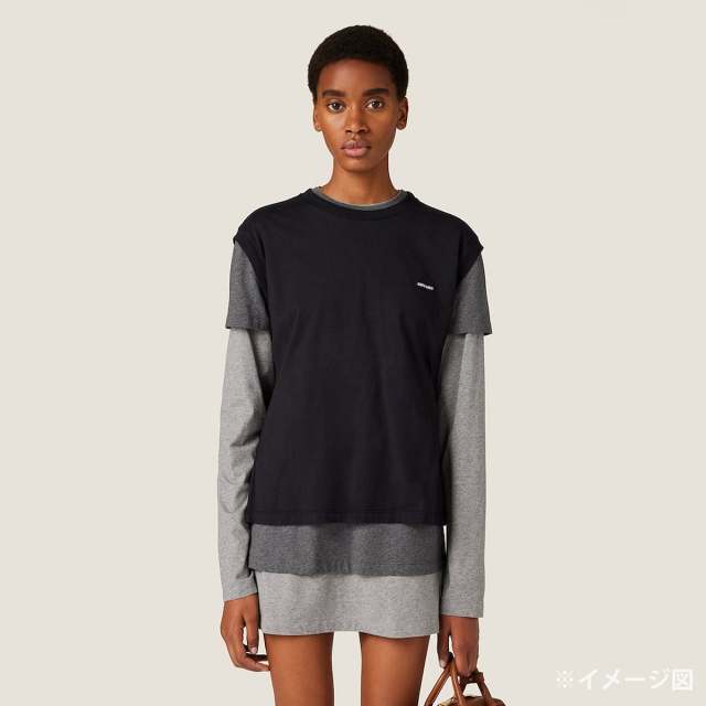 Miu Miu ミュウミュウ レイヤード Tシャツ ジャージー 3枚セット 黒