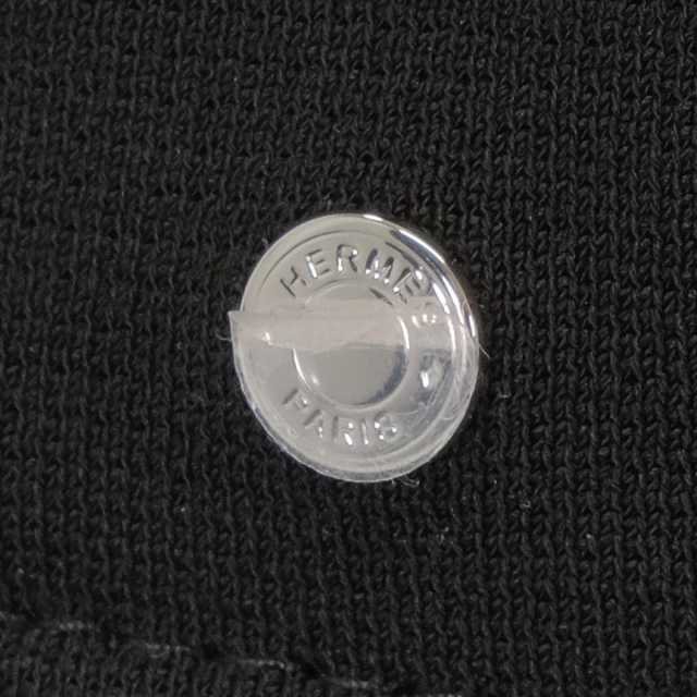 HERMES エルメス ハット カルヴィ ミラノジャージー 黒 (ブラック