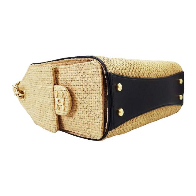 CHANEL シャネル ショルダーバッグ 25 ミニ ハンドバッグ ベージュ/黒