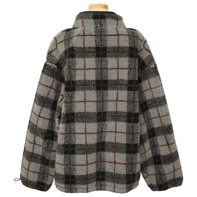 Miu Miu ミュウミュウ トップス ジッパージャケット テディ チェック柄