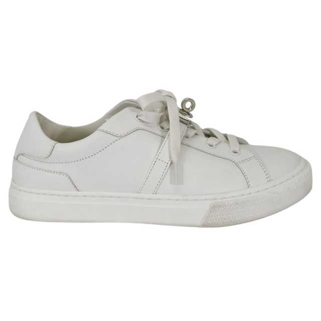 HERMES エルメス 靴 スニーカー デイ 白 (ホワイト) カーフ #37