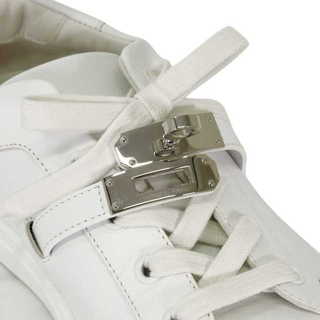 HERMES エルメス 靴 スニーカー デイ 白 (ホワイト) カーフ #37