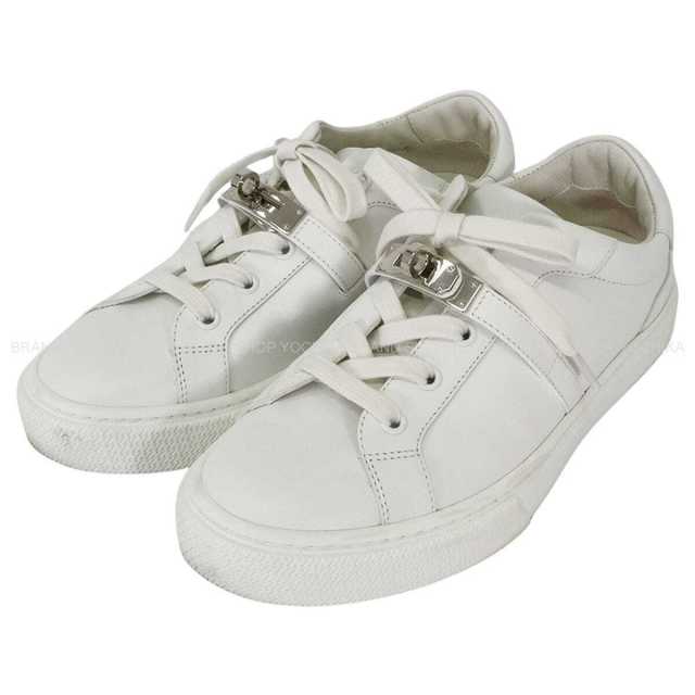 HERMES エルメス 靴 スニーカー デイ 白 (ホワイト) カーフ #37