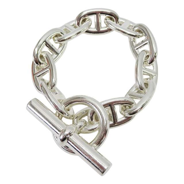 渋谷並木橋店】HERMES エルメス ブレスレット シェーヌダンクル TGM 10