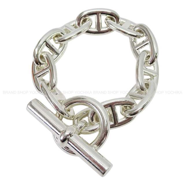 渋谷並木橋店】HERMES エルメス ブレスレット シェーヌダンクル TGM 10