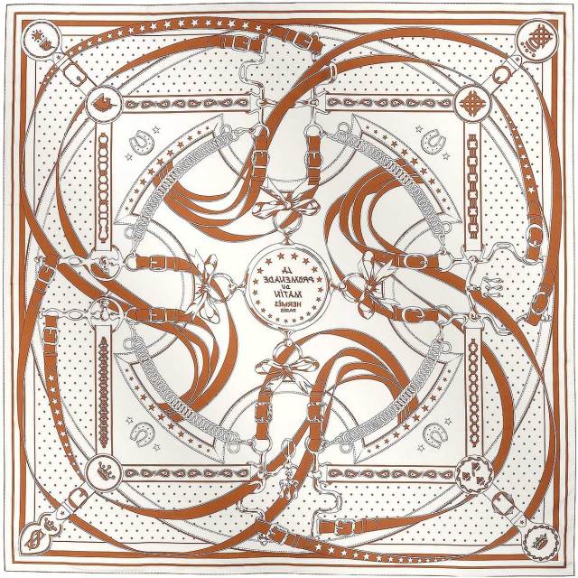 2025年春夏 HERMES エルメス スカーフ カレ140 ダブルフェイス 朝の