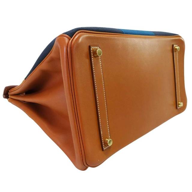 HERMES エルメス ハンドバッグ バーキン35 フラッグ ブルーインディゴ