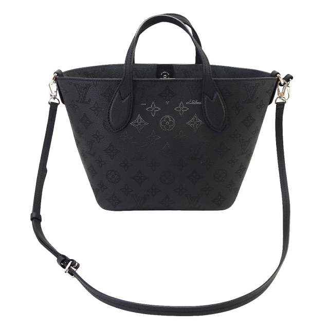 LOUIS VUITTON ルイ ヴィトン モノグラムマヒナ ヒナPM ハンドバッグ 2WAY ショルダーバッグ レザー ノワール 黒 ブラック ポーチ付き M54350 ルイ ヴィトン モノグラムマヒナ ブロッサム PM ノワール M21848