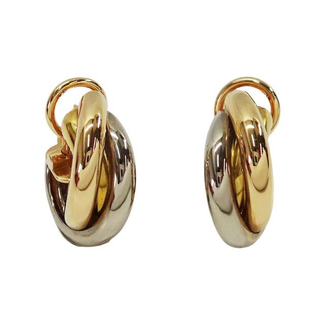 K18WG カルティエ ピアス CARESSE D'ORCHIDEES PAR CARTIER カルティエ ピアス K18WG カレス
