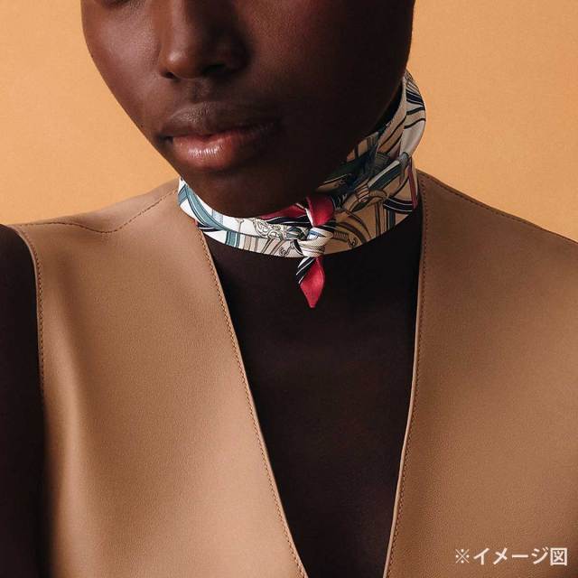 HERMES エルメス スカーフ ツイリー 伝説のハーネス 白 (ホワイト