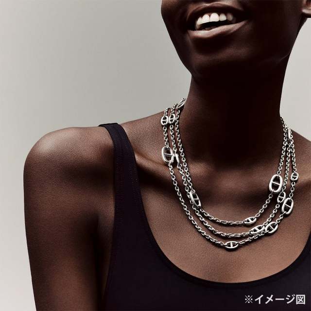 HERMES エルメス ネックレス ロング ファランドール シェーヌダンクル
