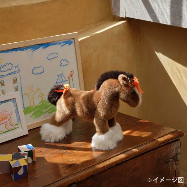 HERMES エルメス ぬいぐるみ エルミー PPM 馬 ナチュラル アクリル