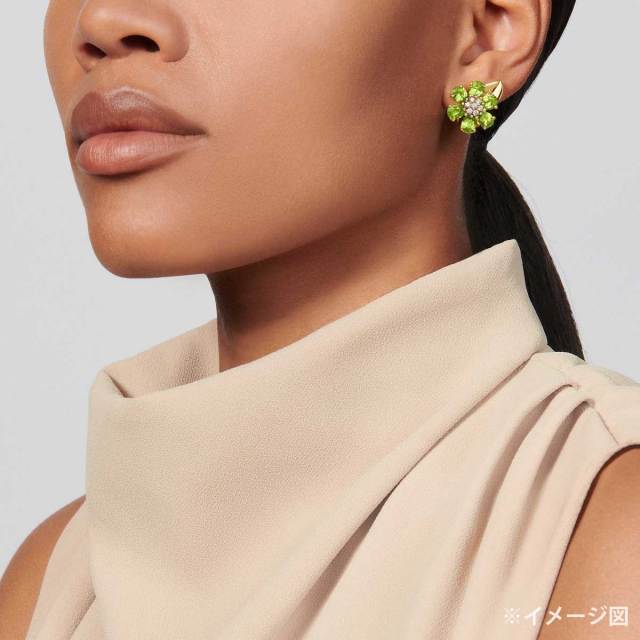 14kgfバンデットイエロー&ホワイトオパール大粒ピアスvegagift Van Cleef & Arpels ヴァンクリーフ＆アーペル ピアス フルール ダワイ