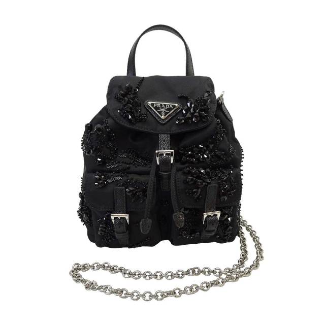 渋谷並木橋店】PRADA プラダ ショルダーバッグ ミニ チェーン Re-Nylon