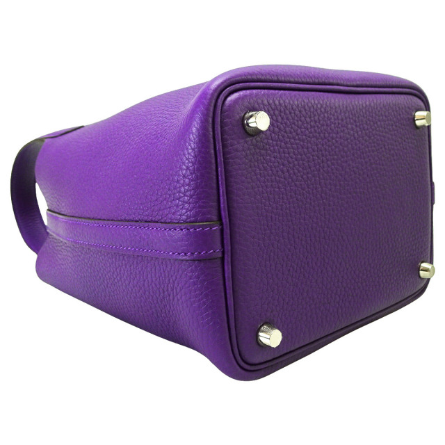 HERMES エルメス ハンドバッグ ピコタンロック 18 PM パープル