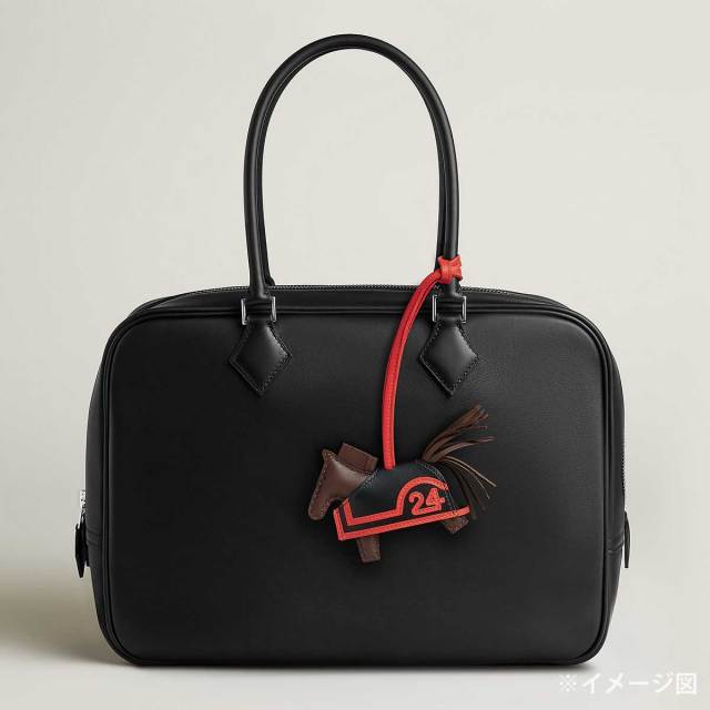 m*k様 エルメス バッグチャーム ロデオ [ロベオ24] PM ブラック 黒H HERMES エルメス バッグチャーム ロデオ ロベオ 24 PM テール/黒