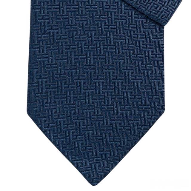 HERMES エルメス ネクタイ Hトレフル マリン シルク100％ H659448T 03