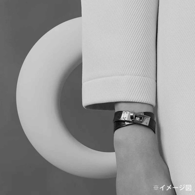 HERMES エルメス ブレスレット ケリー ドゥブルトゥール #T2 黒