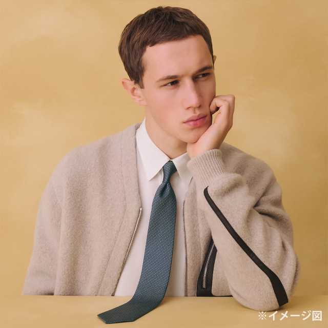 HERMES エルメス ネクタイ マイヨンクラブ アントラシト/グレー シルク