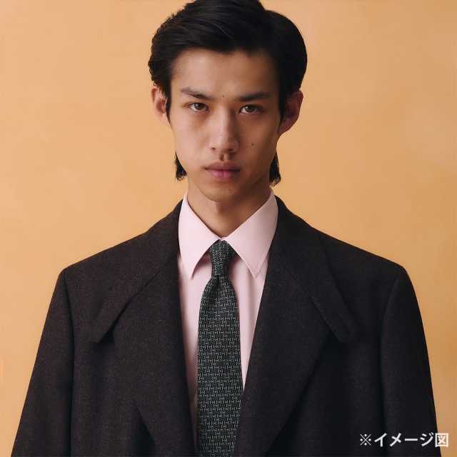 渋谷並木橋店】HERMES エルメス ネクタイ Hジャンボ 黒 (ブラック