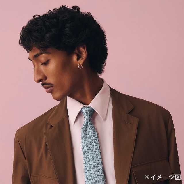 渋谷並木橋店】HERMES エルメス ネクタイ Hジャンボ グレー