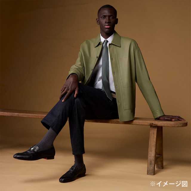 HERMES エルメス ネクタイ サントノーレ グリスフォンセ シルク100 HERMES エルメス ネクタイ サントノーレ グリスフォンセ シルク100