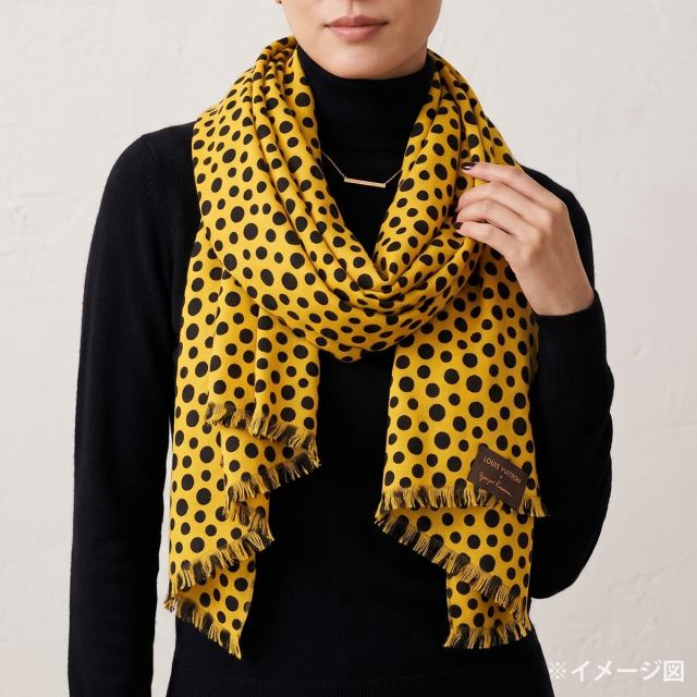 LOUIS VUITTON ストール　スカーフ　カシミヤ　フラワータイル LOUIS VUITTON（ルイ・ヴィトン） フラワータイル スカーフ シルク