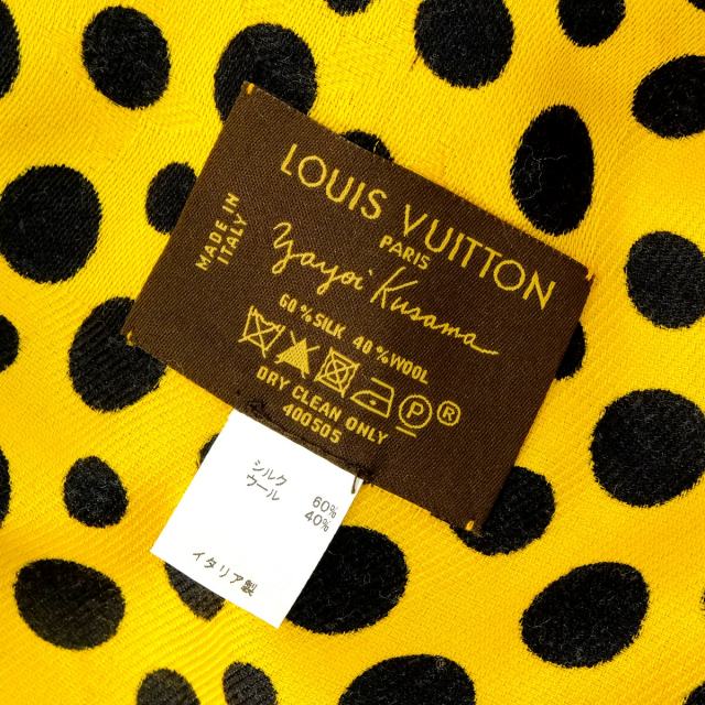 LOUIS VUITTON ルイ・ヴィトン ストール LV×草間彌生 大判 ショール