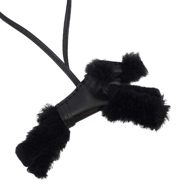 HERMES エルメス バッグチャーム バディ 犬 パンク ソーブラック SO