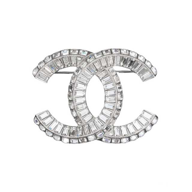 CHANEL シャネル ブローチ ココマーク スクエア ラインストーン