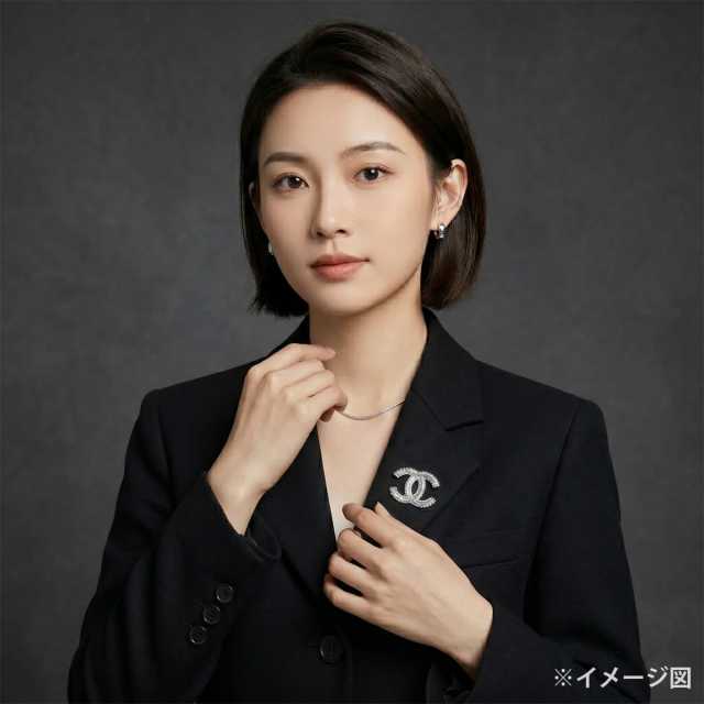 CHANEL シャネル ブローチ ココマーク スクエア ラインストーン