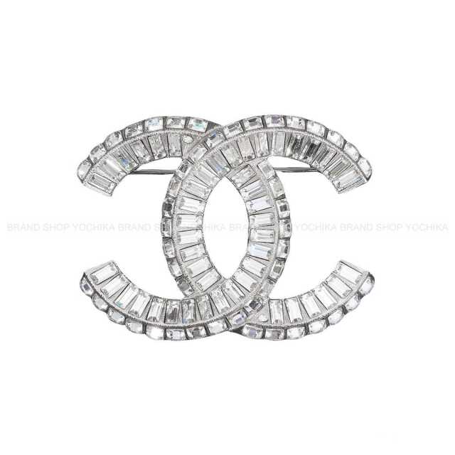 CHANEL シャネル ブローチ ココマーク スクエア ラインストーン