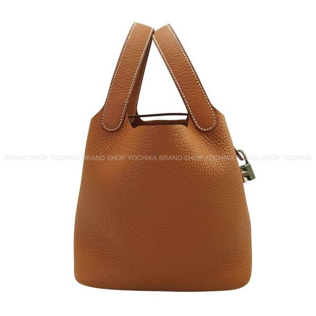 HERMES エルメス ハンドバッグ ピコタンロック 18 PM ゴールド
