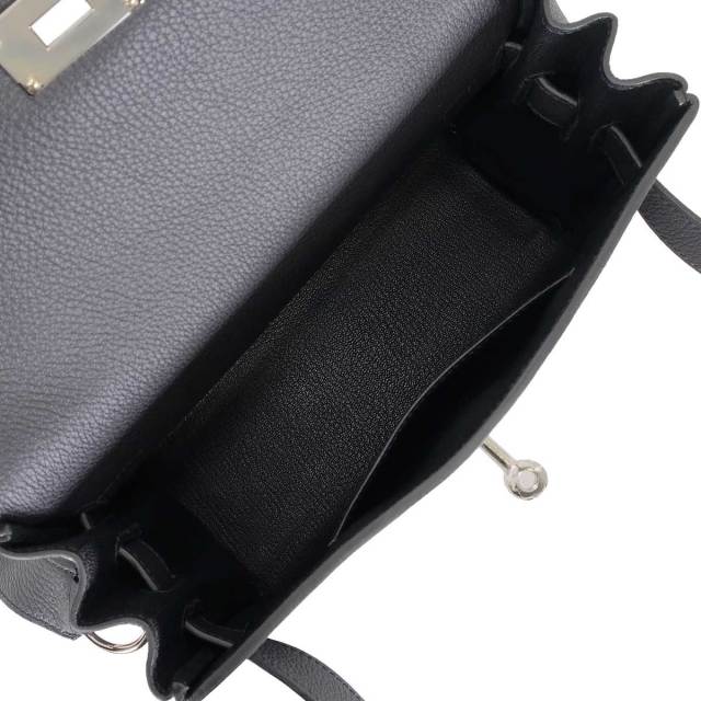 HERMES エルメス ショルダーバッグ ケリー メッセンジャー 24 PM 黒