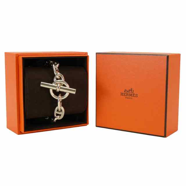 HERMES エルメス ブレスレット シェーヌダンクル TGM 12コマ シルバー