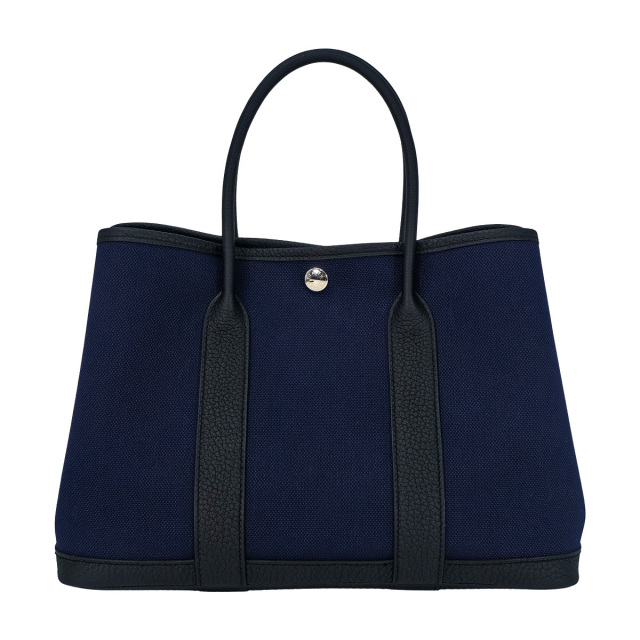 HERMES エルメス トートバッグ ガーデンパーティ 30 TPM ブルーマリン
