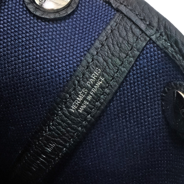 HERMES エルメス トートバッグ ガーデンパーティ 30 TPM ブルーマリン