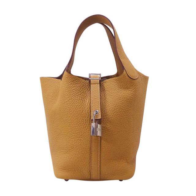 HERMES エルメス ハンドバッグ ピコタンロック 18 PM ビスケット